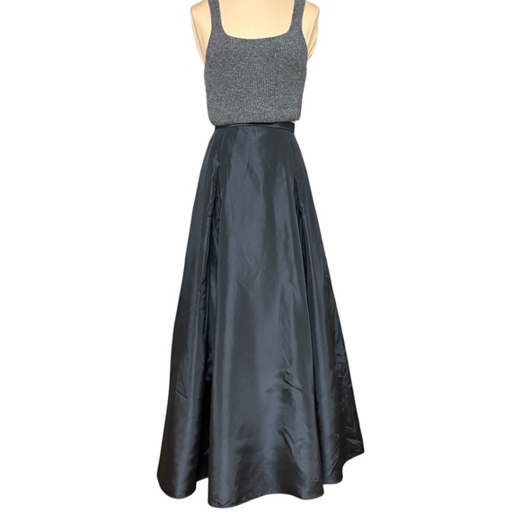 INC International Concepts Dresses & Skirts - skirt INC black 40" maxi S/M petite full elegant retro neutral goth formal indie